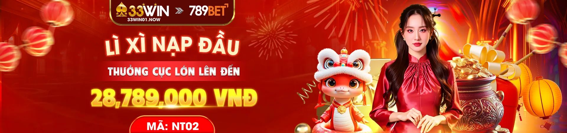 Lì xì nạp đầu 33win